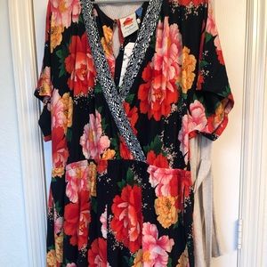 NEW Farm Rio for Anthropologie Floral Romper